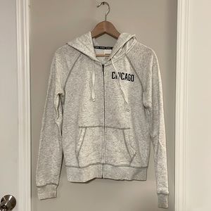 Gray, Black and Pink with sequins Chicago Victoria’s Secret PINK hoodie